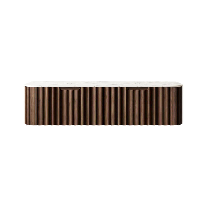 Dina 60'' Wall Mounted Plywood Cabinet with Carrara by HouseOfZazla