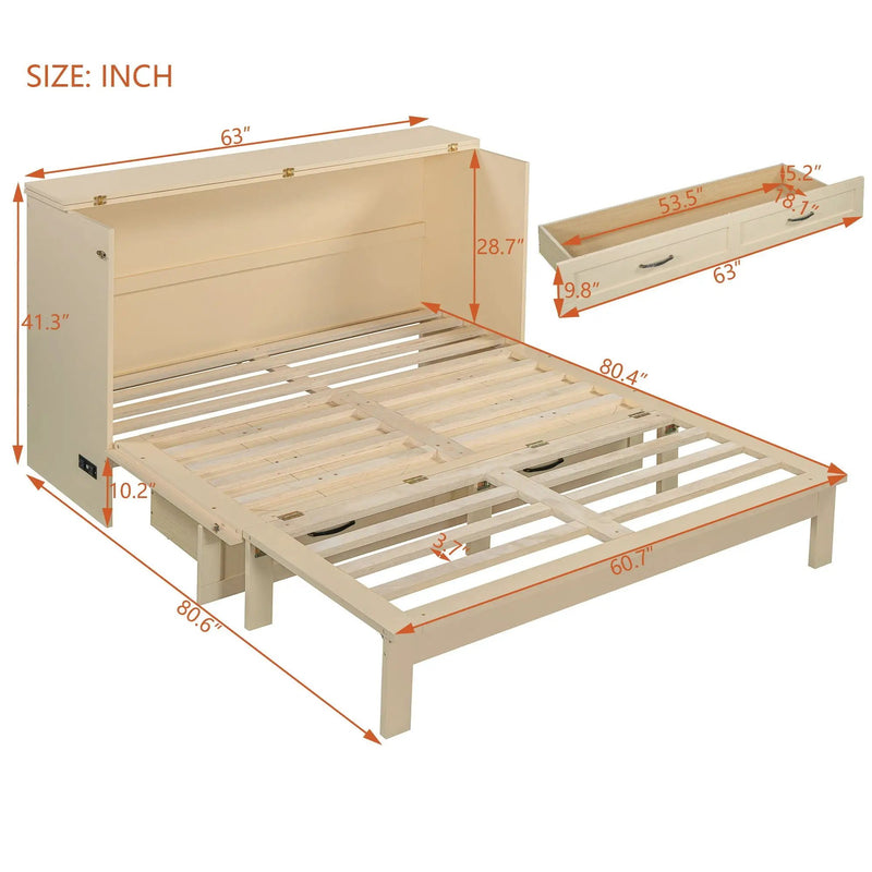 Murphy Bed With Large Drawers by HouseOfZazla