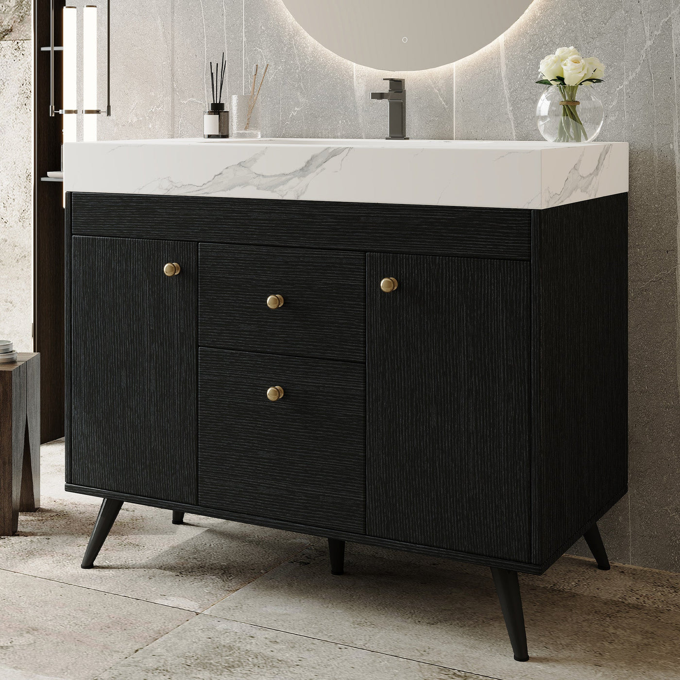 36" Modern Freestanding Bathroom Vanity by HouseOfZazla