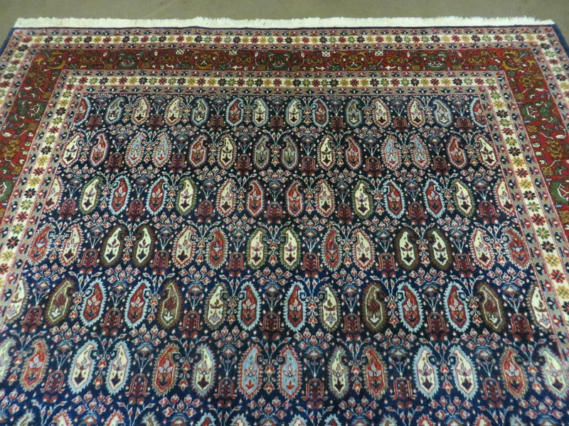 6' X 9' Vintage Fine Handmade India Paisley Rug Hand Knotted Carpet Organic Dye by Jewel Rugs