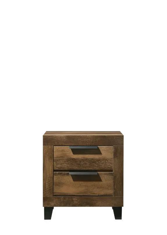 Morales - Nightstand - Rustic Oak by Unique Piece Furniture