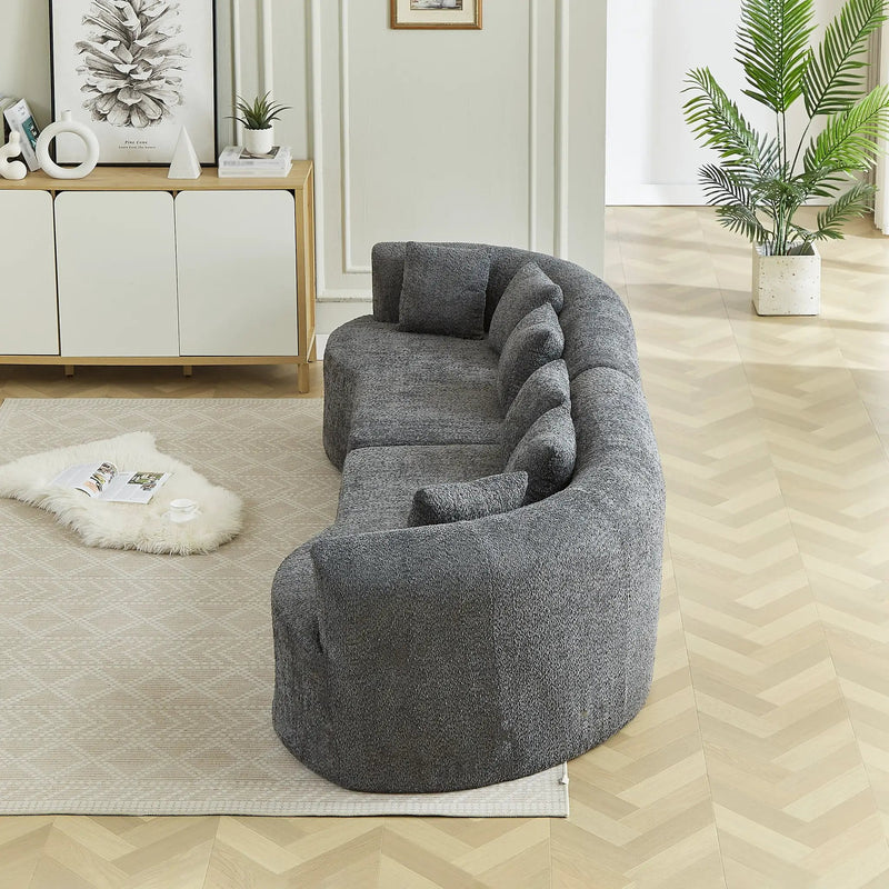 Curved Sectional Sofa - Oversized Modern Design by HouseOfZazla