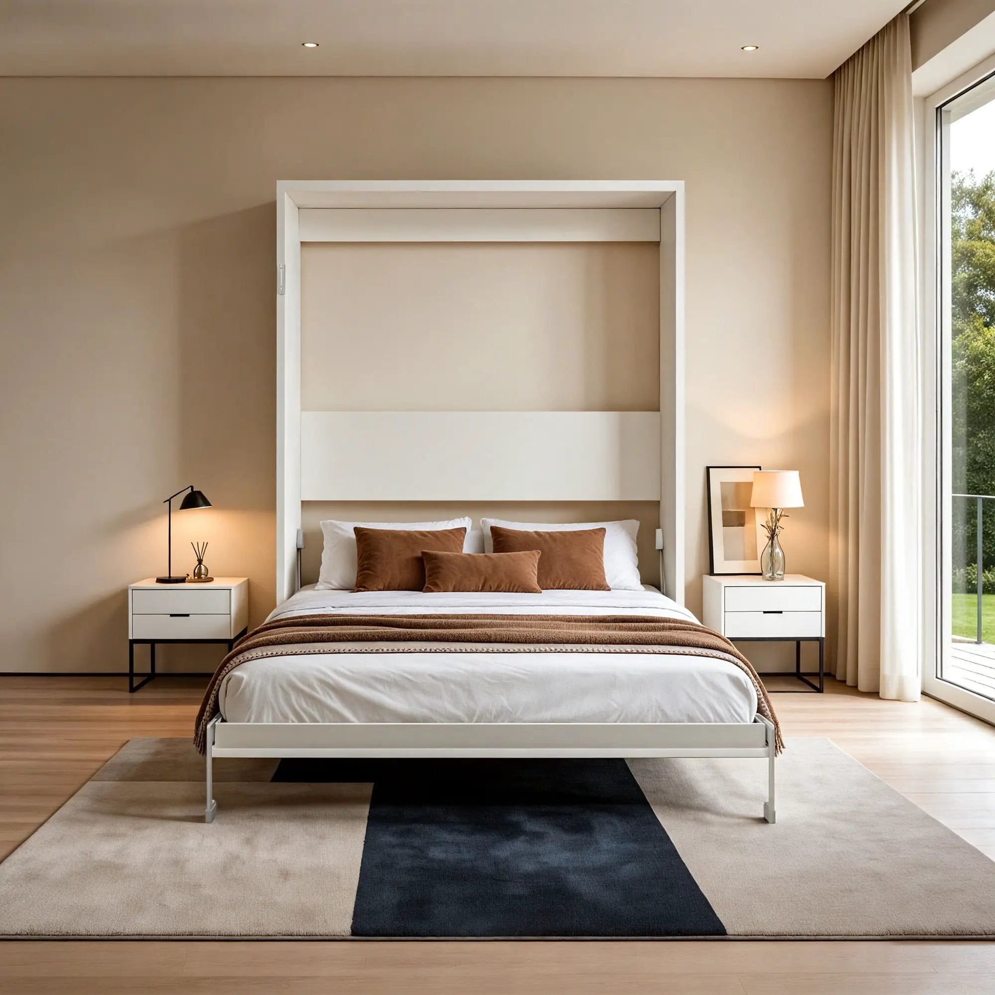 Folding Vertical Murphy Wall Bed by HouseOfZazla
