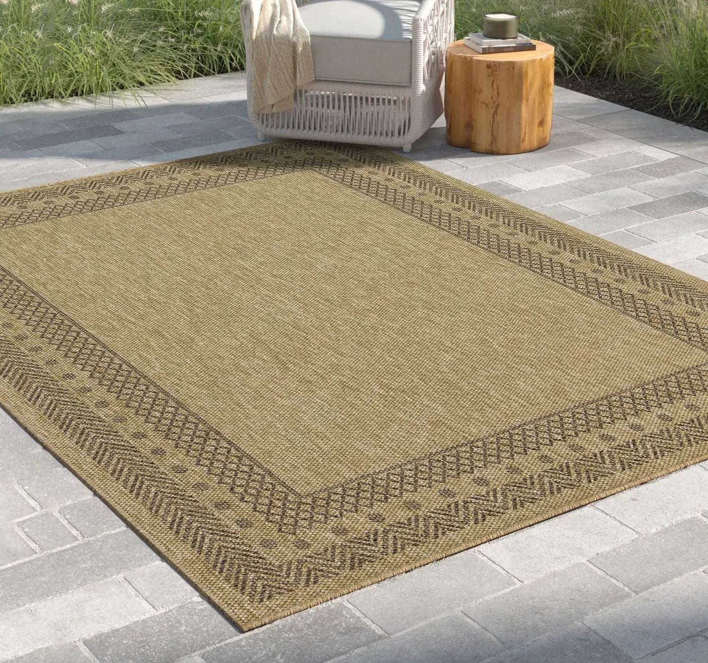 Earth - Polypropylene, Indoor, Outdoor Area Rug Versatile Elegance by Unique Piece Furniture