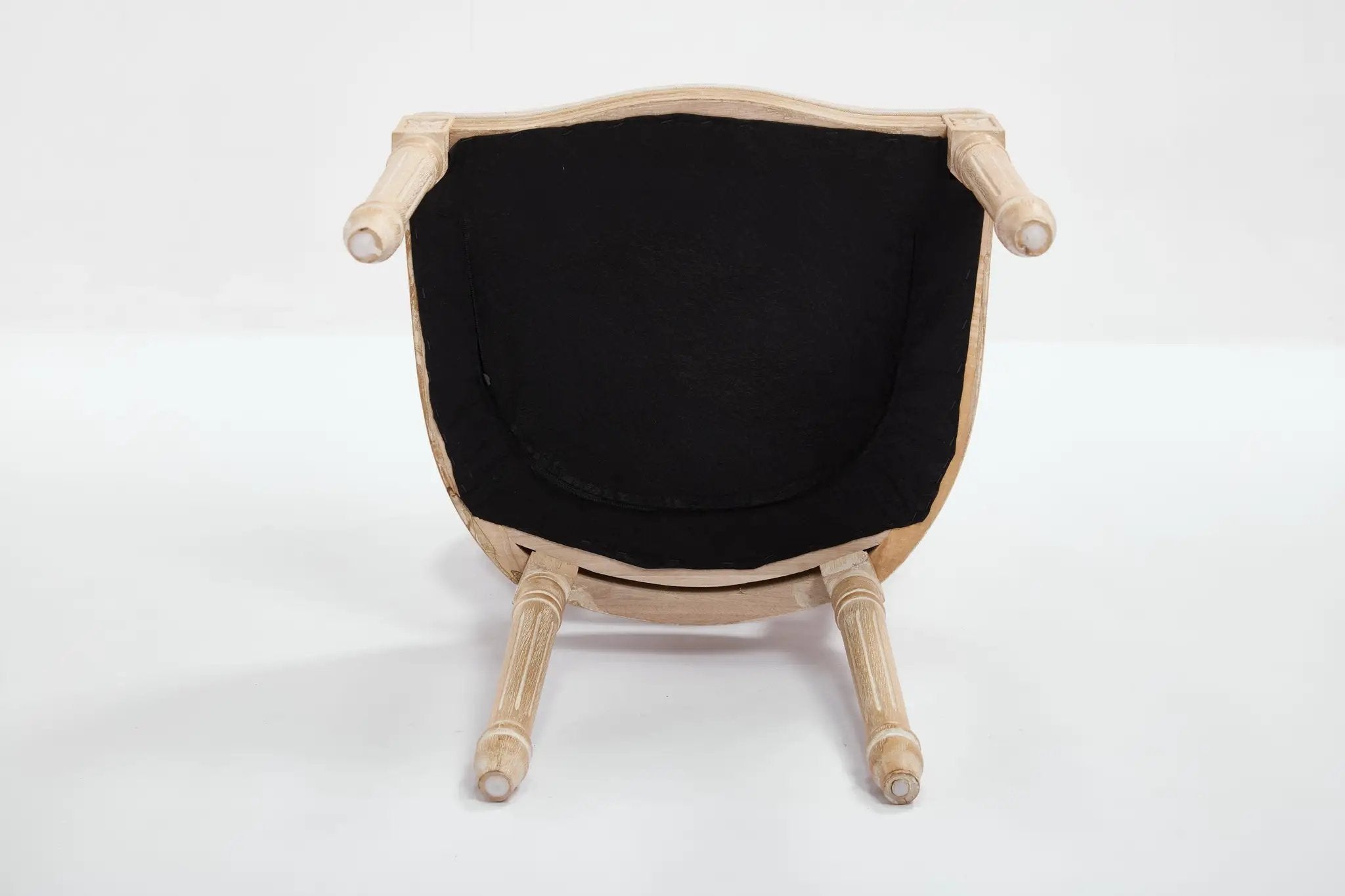 French Country Dining Chairs Set of 2 with Upholstered Round Back by HouseOfZazla