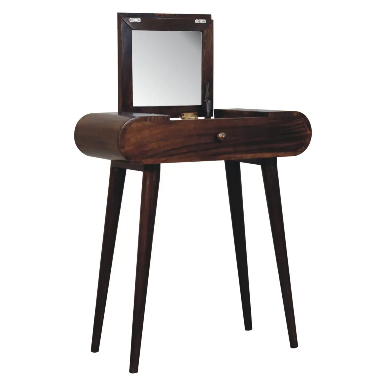 Mini Dressing Table With Foldable Mirror by Unique Piece Furniture