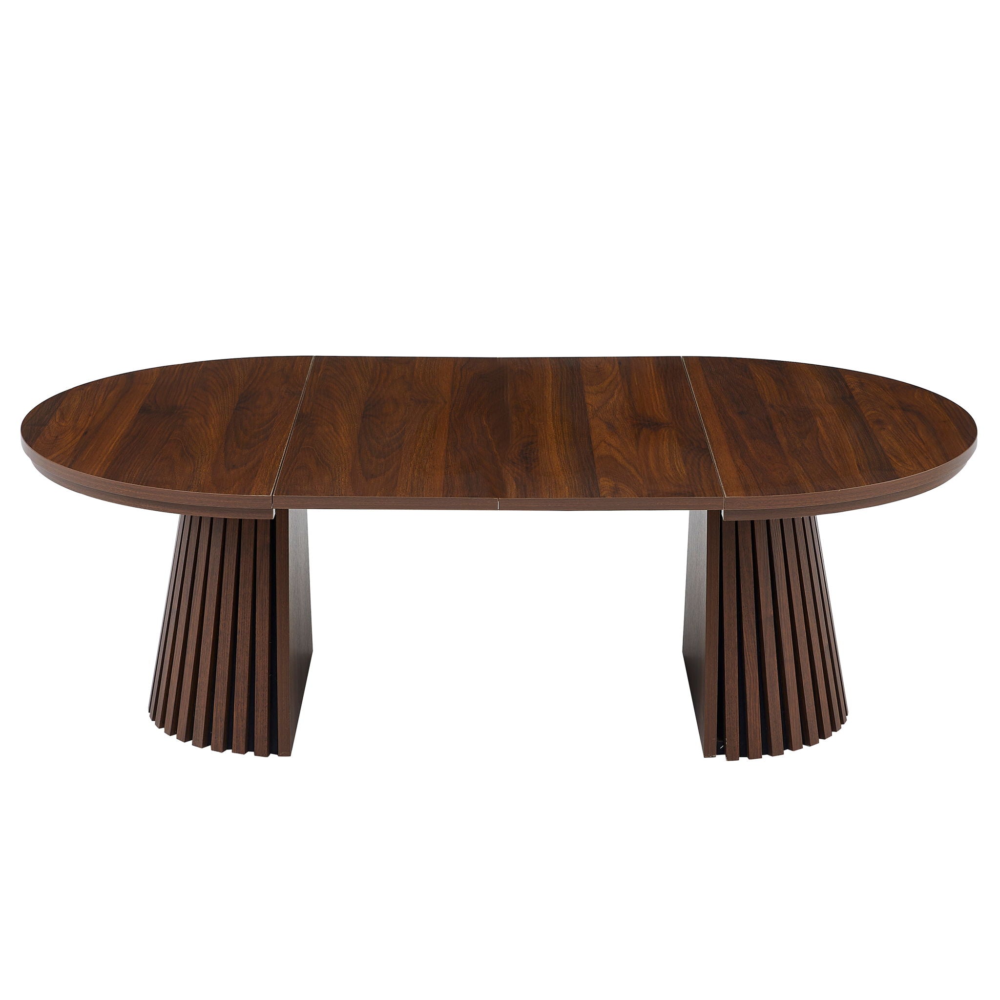 Oval Coffee Table For Living Room - Walnut by HouseOfZazla