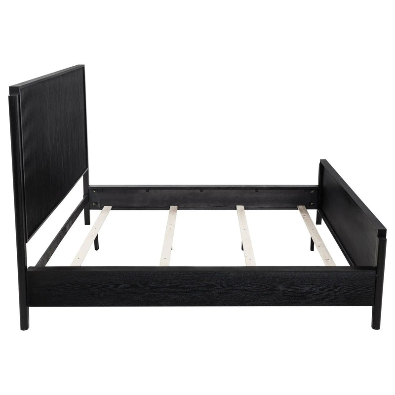 Brookmead Wood California King Panel Bed Black by Unique Piece Furniture