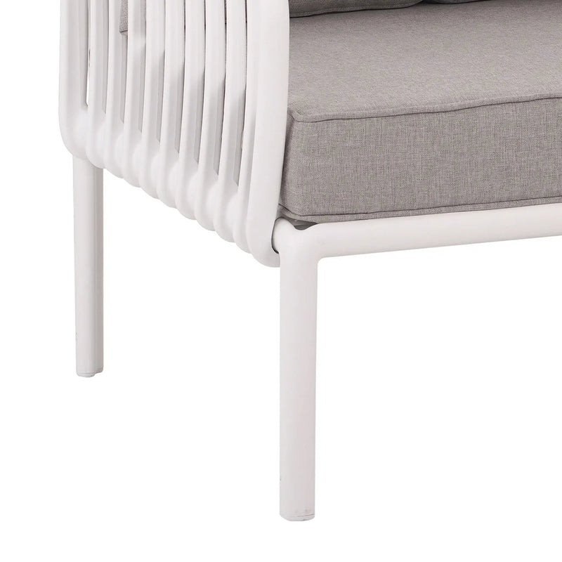 The Sleek All-Weather Resin Outdoor Loveseat and Coffee Table Set by HouseOfZazla