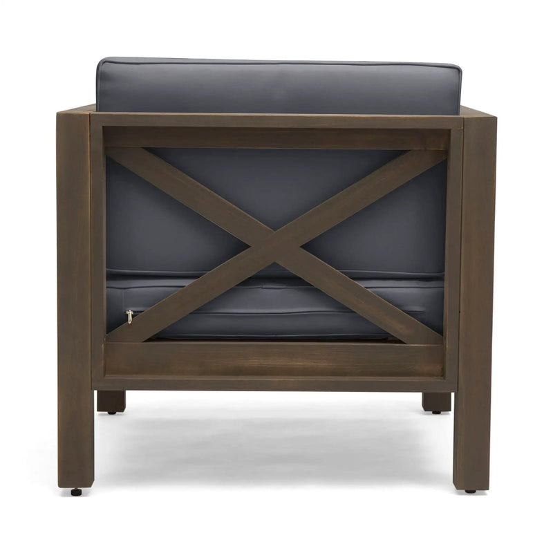 Brava Mid-Century Modern Club Chair with Water Resistant Cushions by HouseOfZazla