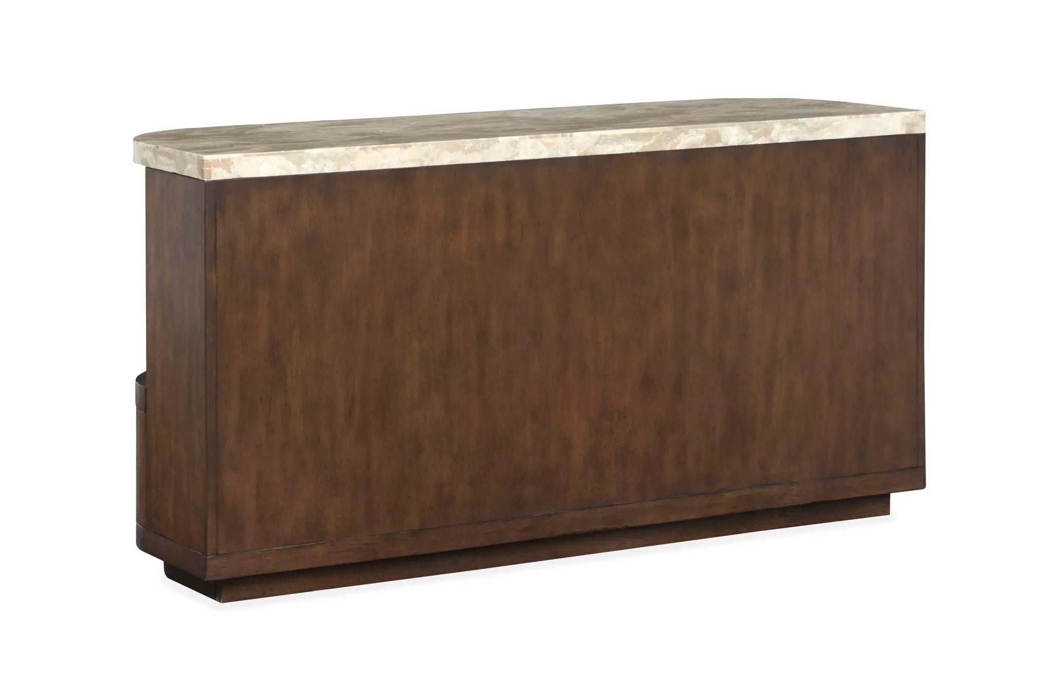 McPherson - Demilune Sofa Table - Burnt Umber by Unique Piece Furniture