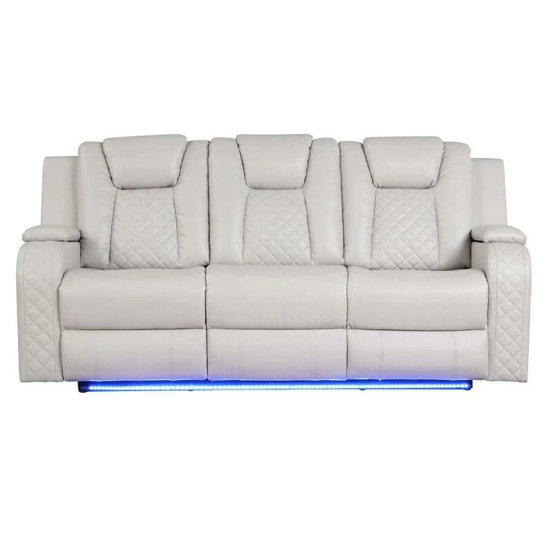 Benz - Power Recliner Set With LED Lighting And USB Charging by HouseOfZazla