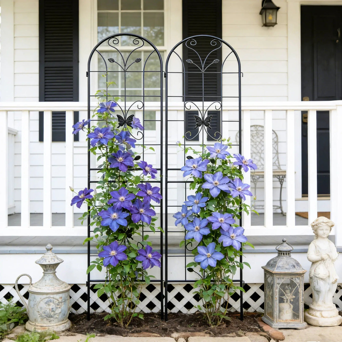 Garden Metal Trellis Rustproof Trellis For Climbing Plants Outdoor Flower Support by Unique Piece Furniture
