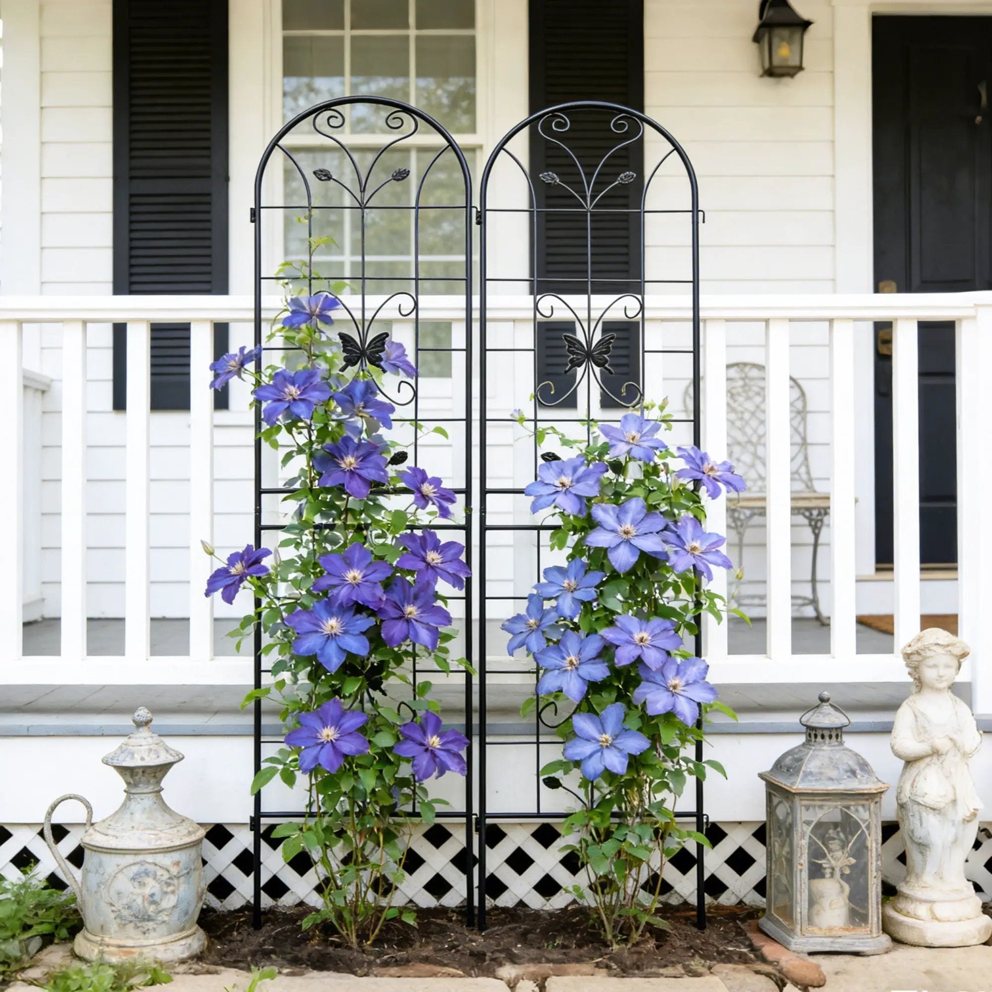 Garden Metal Trellis Rustproof Trellis For Climbing Plants Outdoor Flower Support by Unique Piece Furniture
