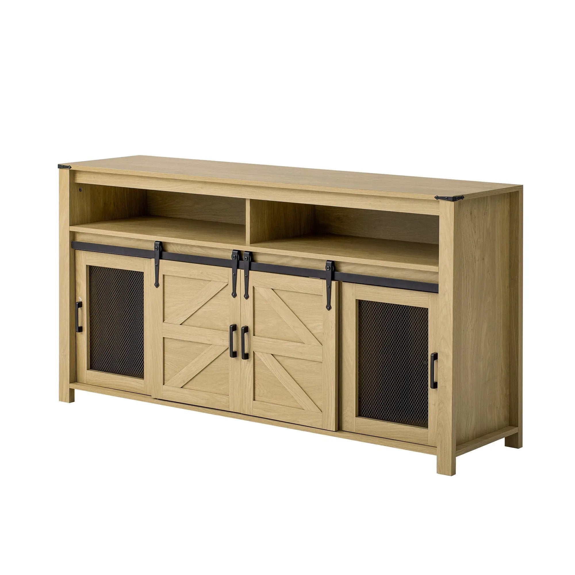 U_STYLE 59.3'' Sideboard with Sliding Barn Door by HouseOfZazla