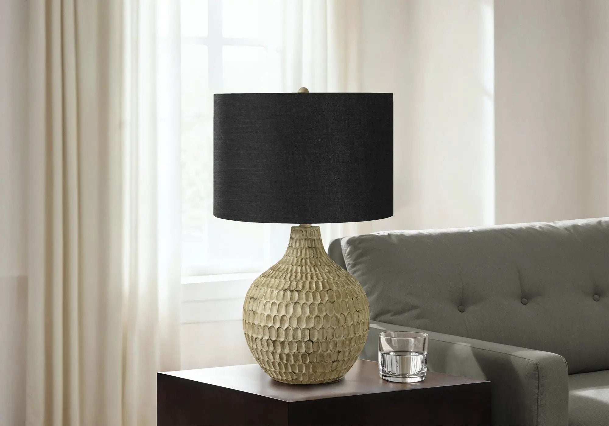 Lighting, Table Lamp, Resin, Contemporary - Brown by HouseOfZazla