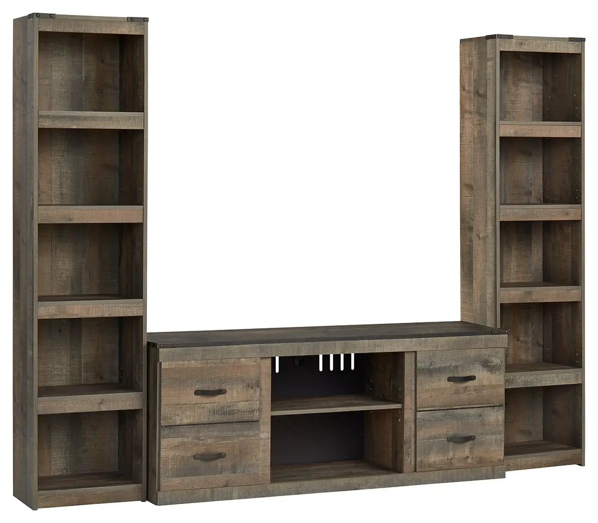 Trinell - 3-Piece Entertainment Center - Brown by Unique Piece Furniture