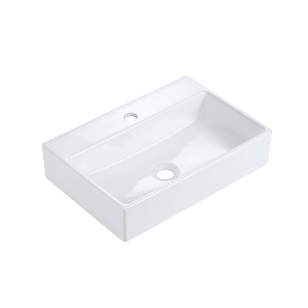 BB15-20Y-301 20"x14" Integrated Ceramic Bathroom Vanity Sink by HouseOfZazla