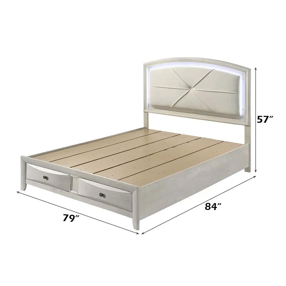 Ramondi - Bed With Storage & LED by Unique Piece Furniture