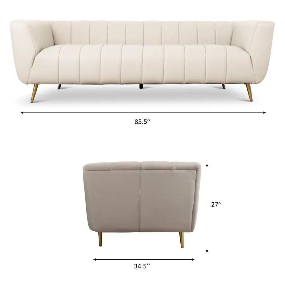 Lamattina - Genuine Italian Channel Tufted Sofa by HouseOfZazla