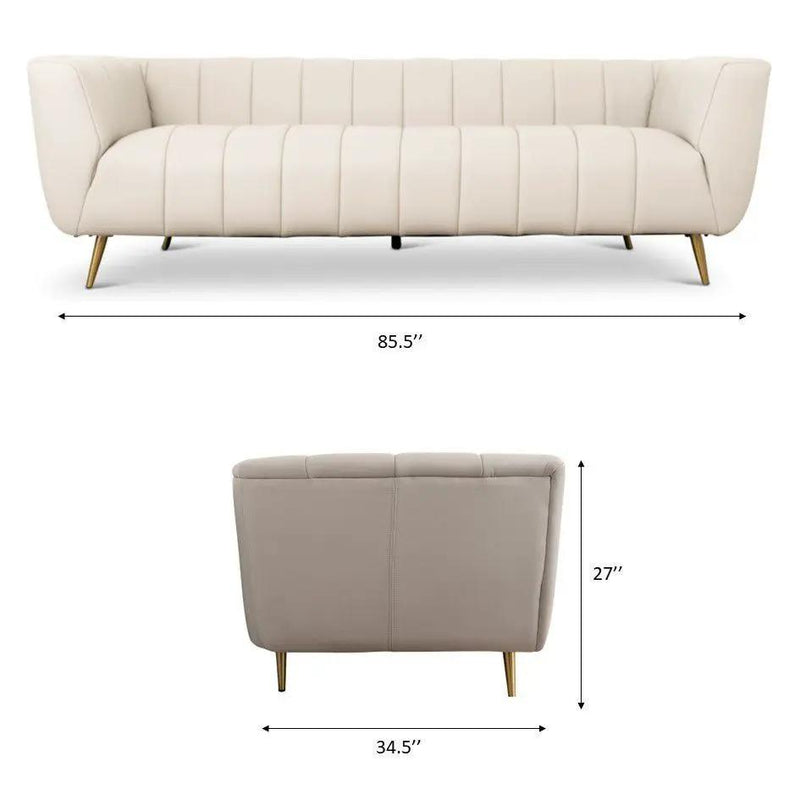 Lamattina - Genuine Italian Channel Tufted Sofa by HouseOfZazla