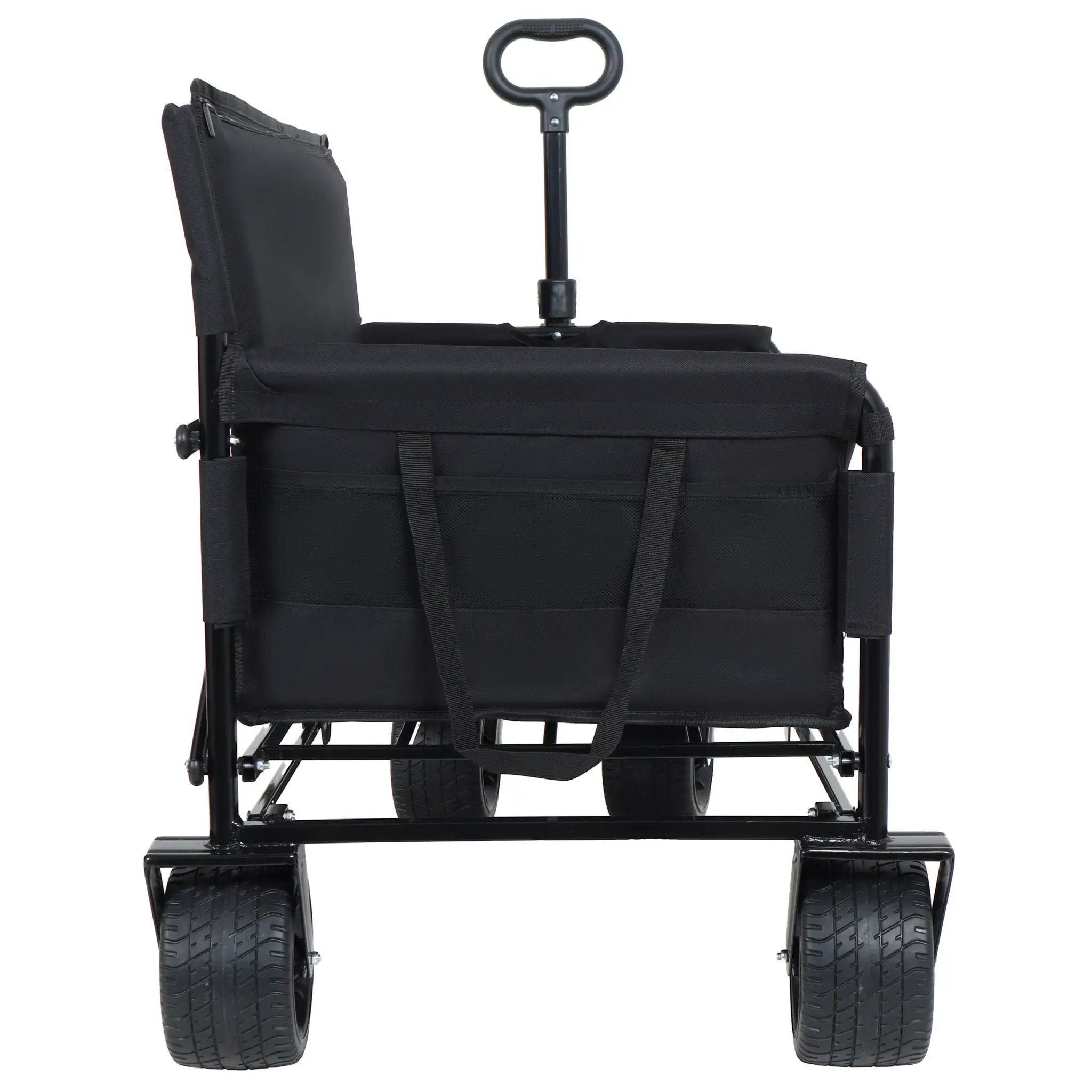 3-in-1 Convertible Folding Wagon Cart with Bench Seat & Storage by HouseOfZazla