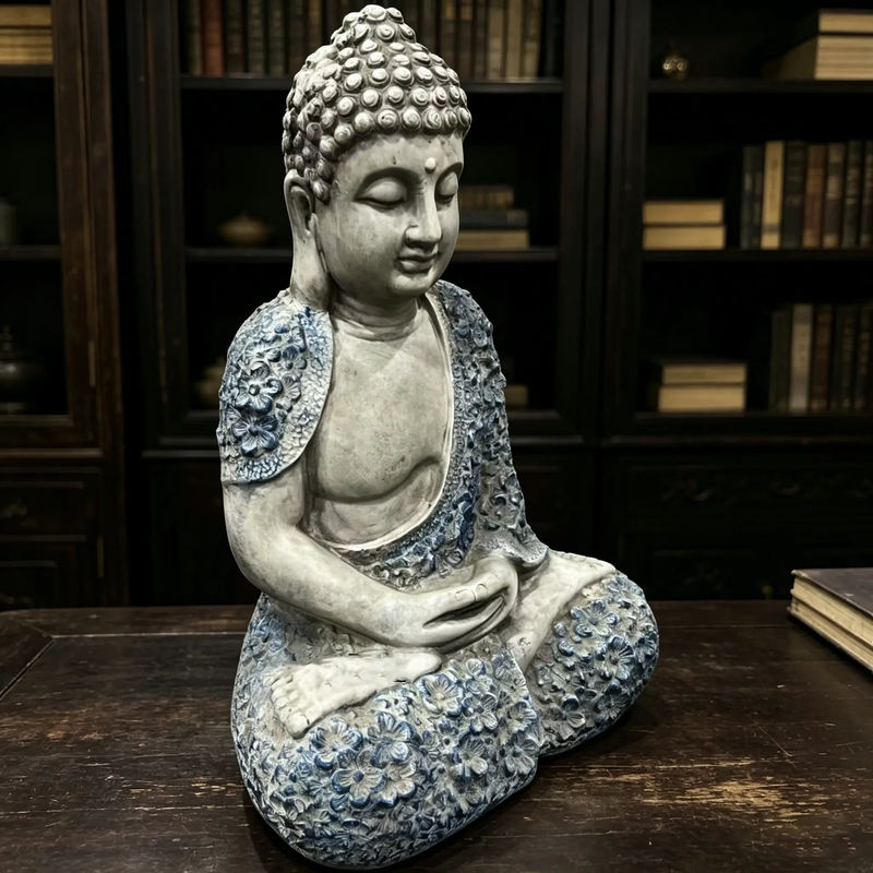 16'' Weatherproof Resin Buddha Garden Statue by HouseOfZazla