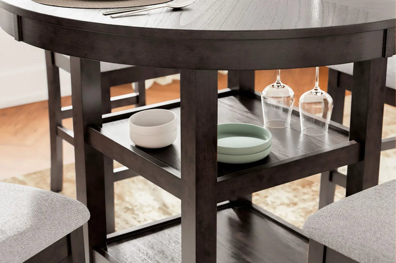 Langwest - Dining Room Counter Table Set (Set of 5) - Brown by Unique Piece Furniture