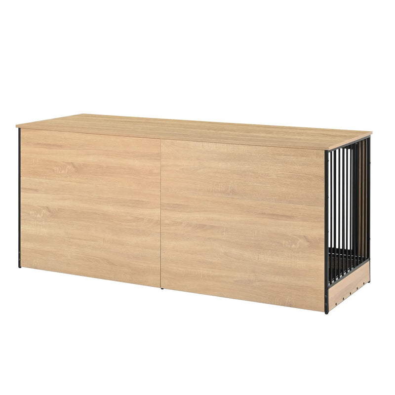 Dog Crate Furniture with Two Combined Rooms by HouseOfZazla