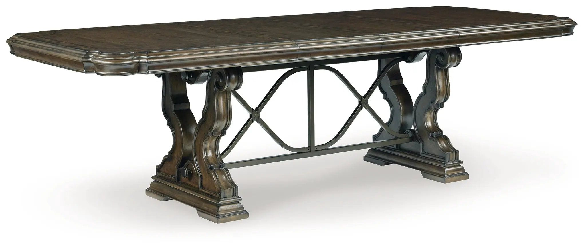 Maylee - 11 Pc. - Dining Extension Table, 4 Side Chairs, 2 Arm Chairs, Storage Bench, Buffet And Hutch - Dark Brown by Unique Piece Furniture