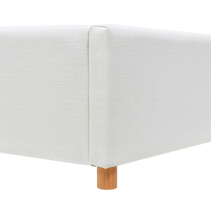 Miramar - Cushion Back Headboard Platform Bed Frame by HouseOfZazla