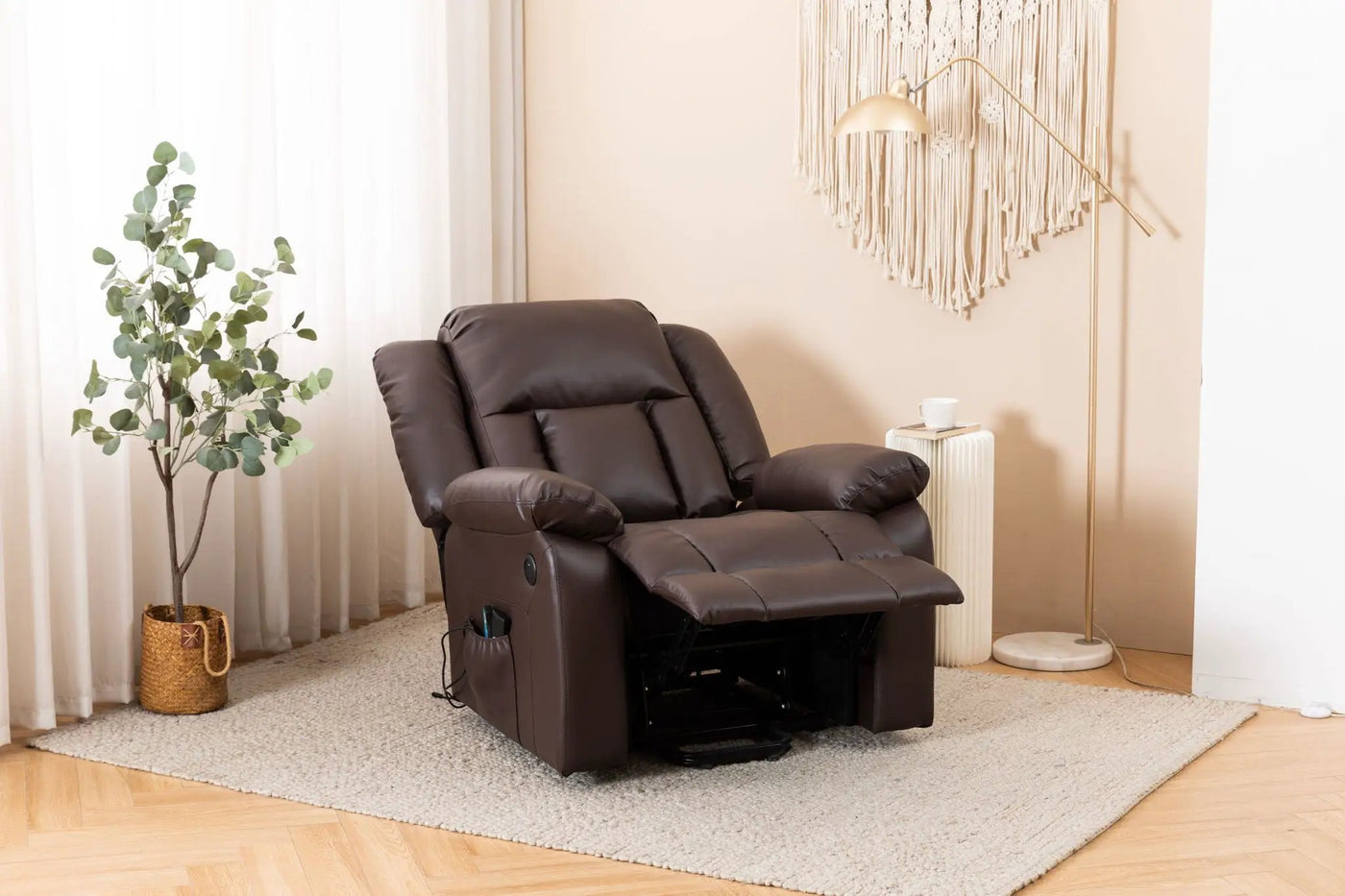 Electric Power Massage Recliner Chair by Unique Piece Furniture