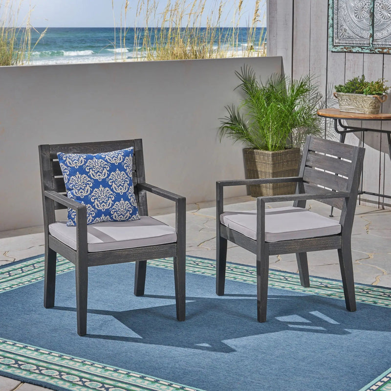 Outdoor Elegant Design Dining Chair (Set of 2) by HouseOfZazla