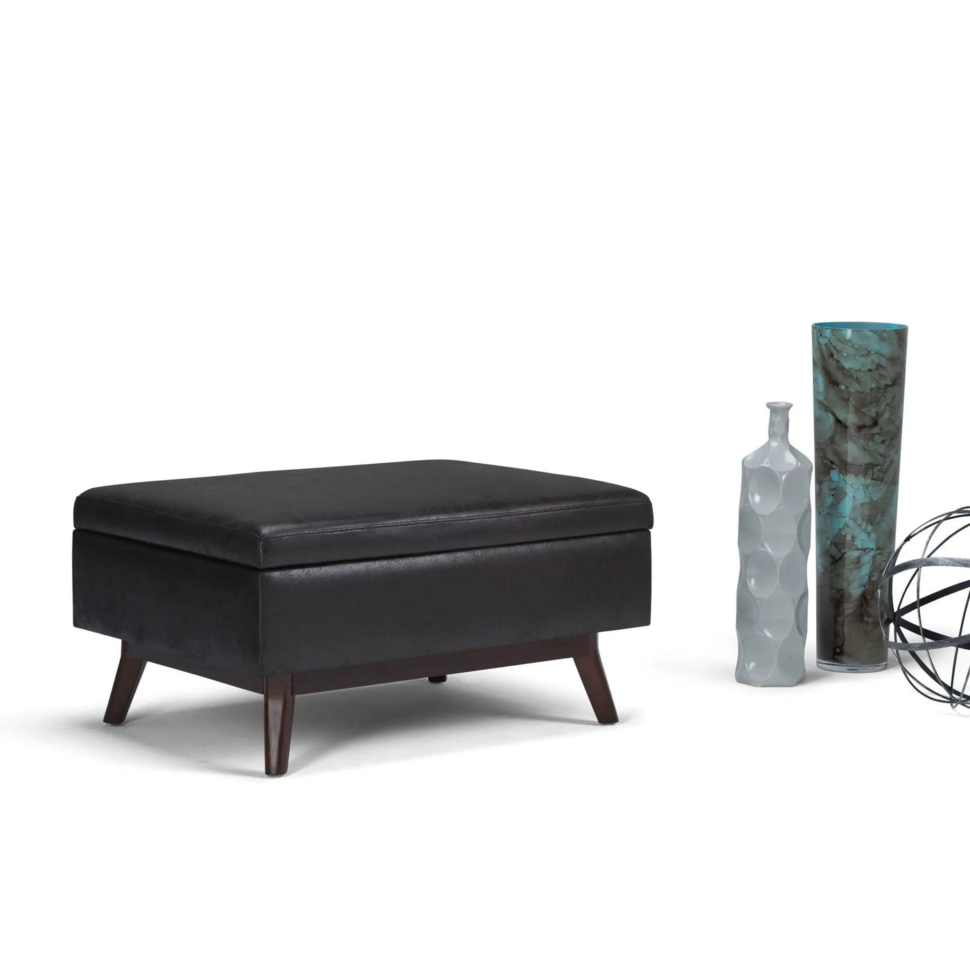 Owen - Upholstered Rectangular Storage Ottoman by HouseOfZazla