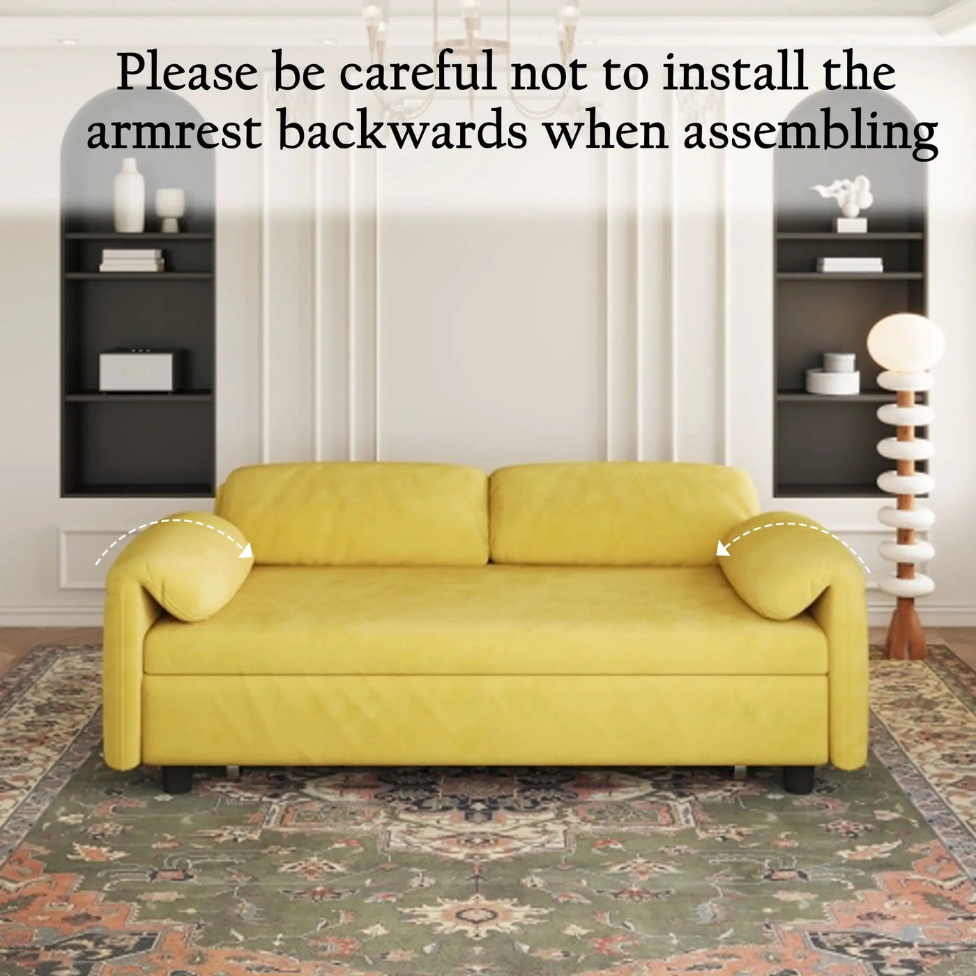 Sofa, Dual Purpose Lounge With Retractable Queen Size Bed by Unique Piece Furniture