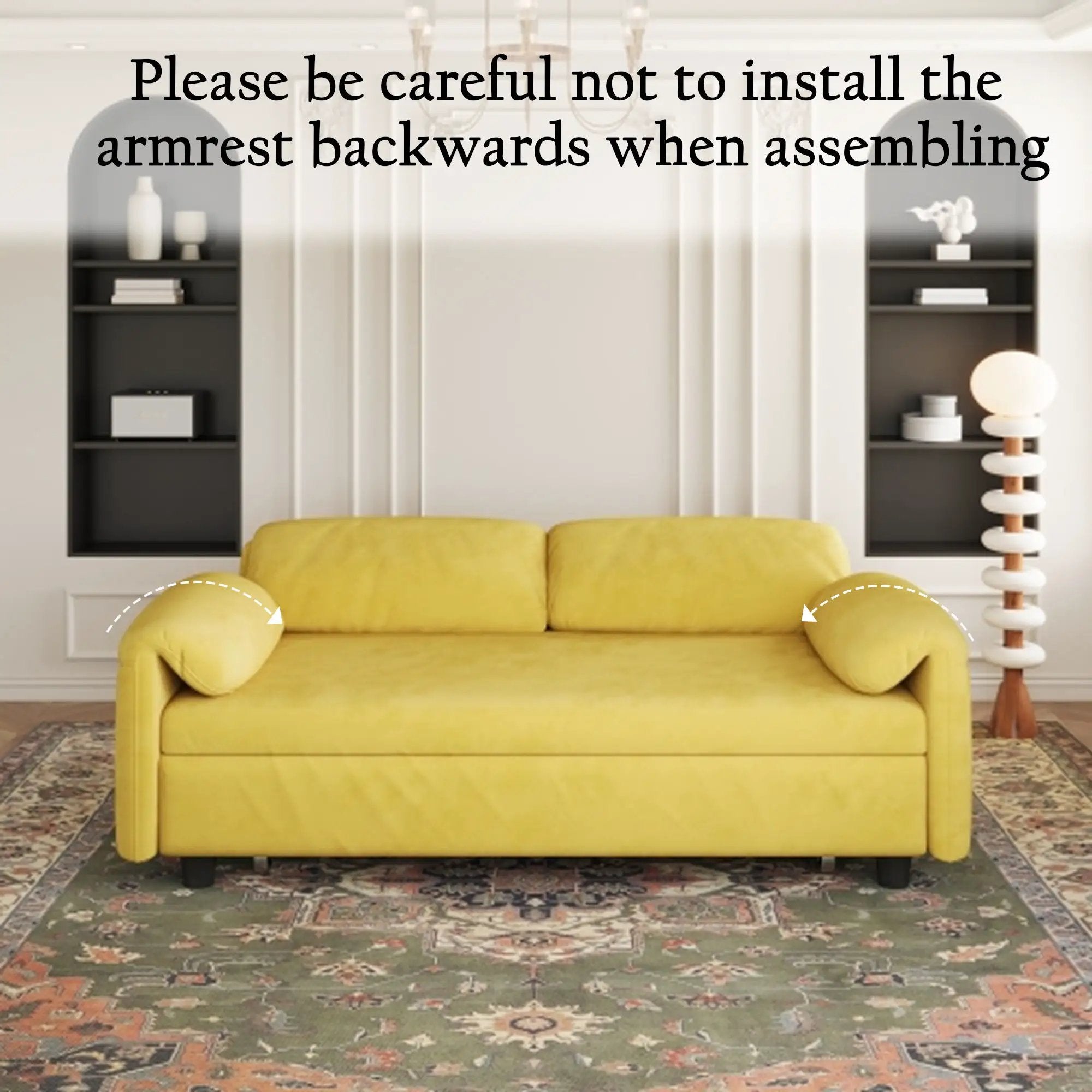 Sofa, Dual Purpose Lounge With Retractable Queen Size Bed by Unique Piece Furniture