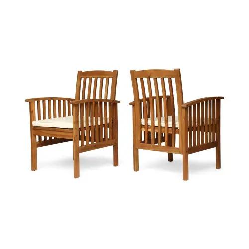 7 Pieces Acacia Wood Outdoor Dining Set by HouseOfZazla