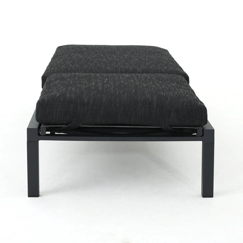 Modern Chaise Lounge With Water Resistant Fabric Cushions by HouseOfZazla