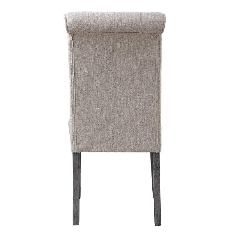 Yabeina - Side Chair (Set of 2) - Beige Linen & Gray by Unique Piece Furniture