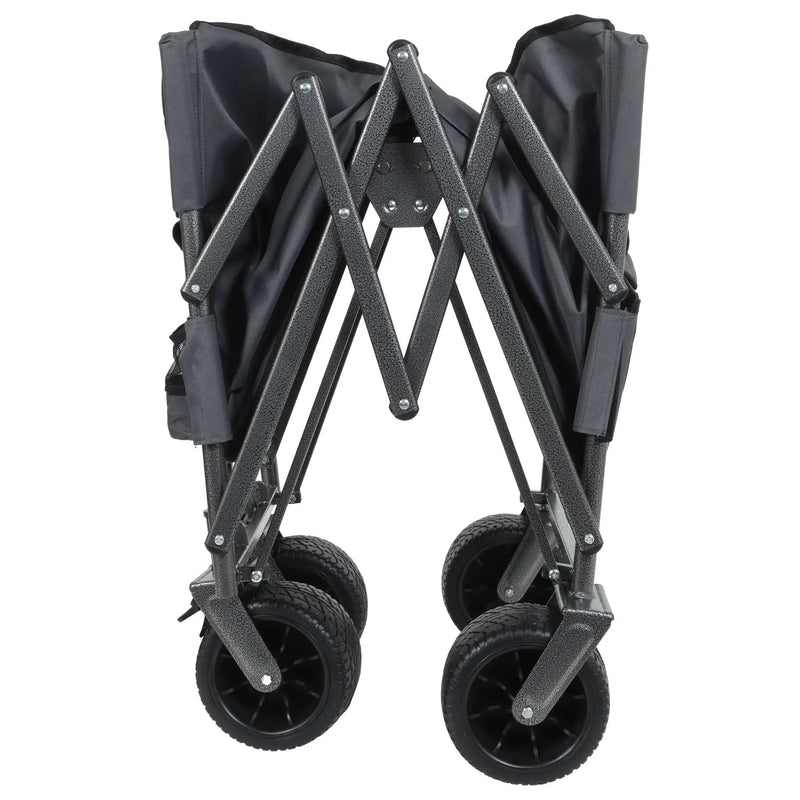 3-in-1 Convertible Folding Wagon Cart with Bench Seat & Storage by HouseOfZazla