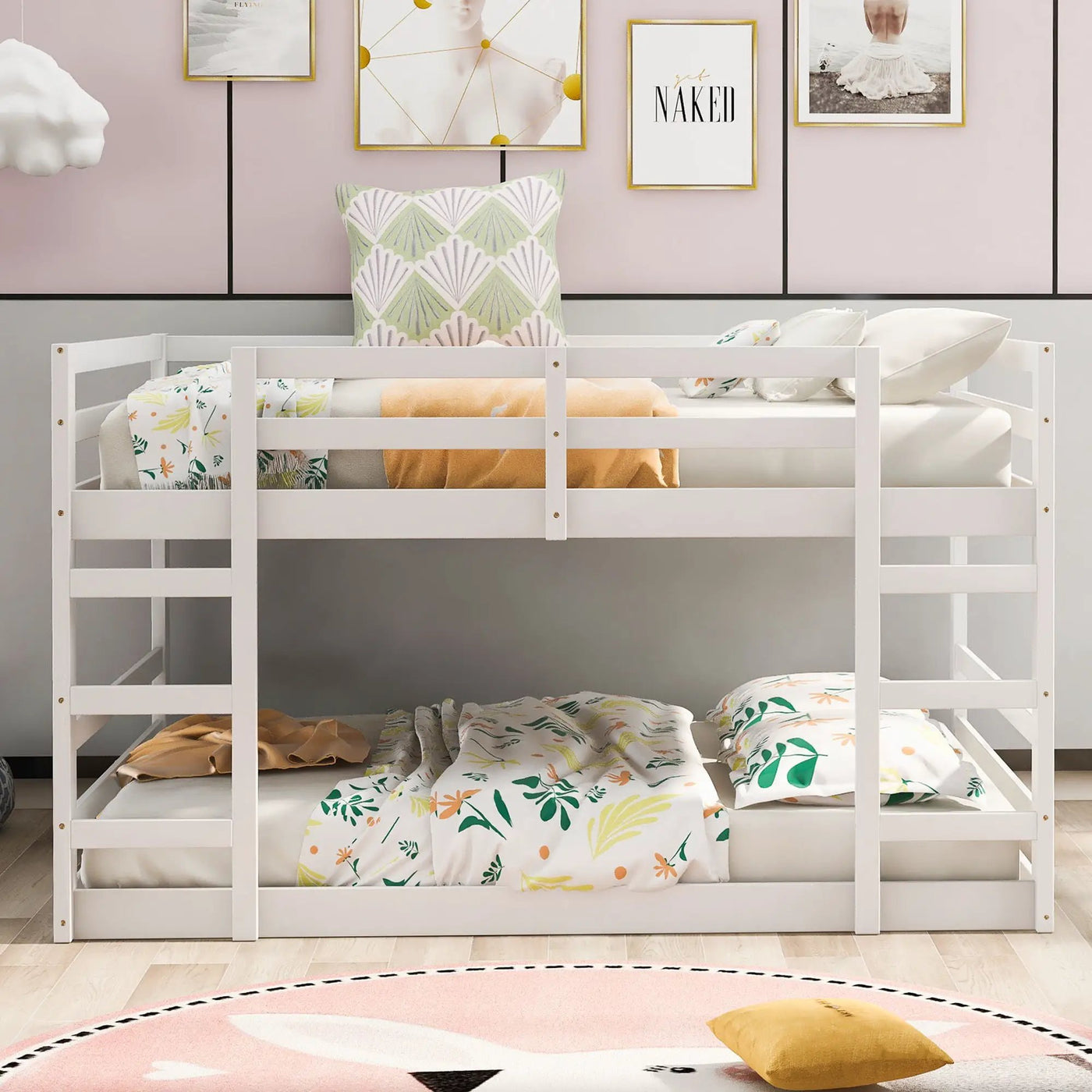 Solid Construction, Bunk Bed With Ladder by Unique Piece Furniture