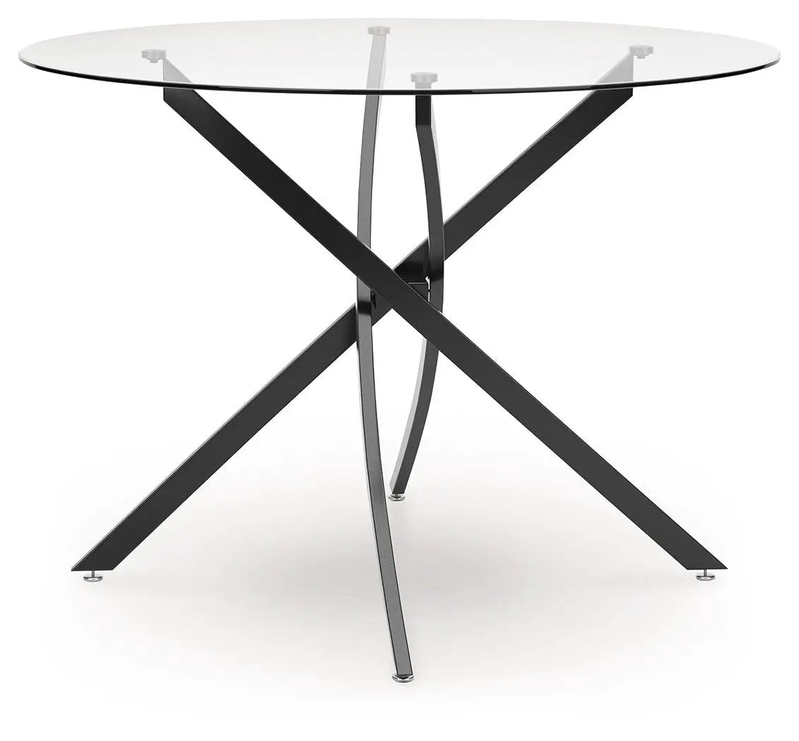 Pharwynn - 5 Pc. - Dining Room Table, 4 Side Chair - Black by Unique Piece Furniture