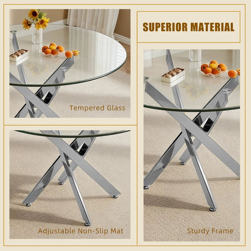 Modern Round Table For Dining Room by HouseOfZazla