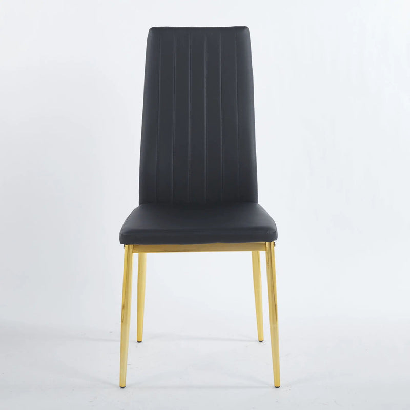 Dining Chair (Set of 4) - Golden Black by Unique Piece Furniture