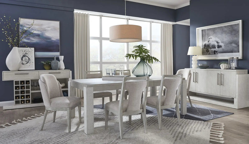Lorelei - Upholstered Host Chair (Set of 2) - Misty Cloud by Unique Piece Furniture