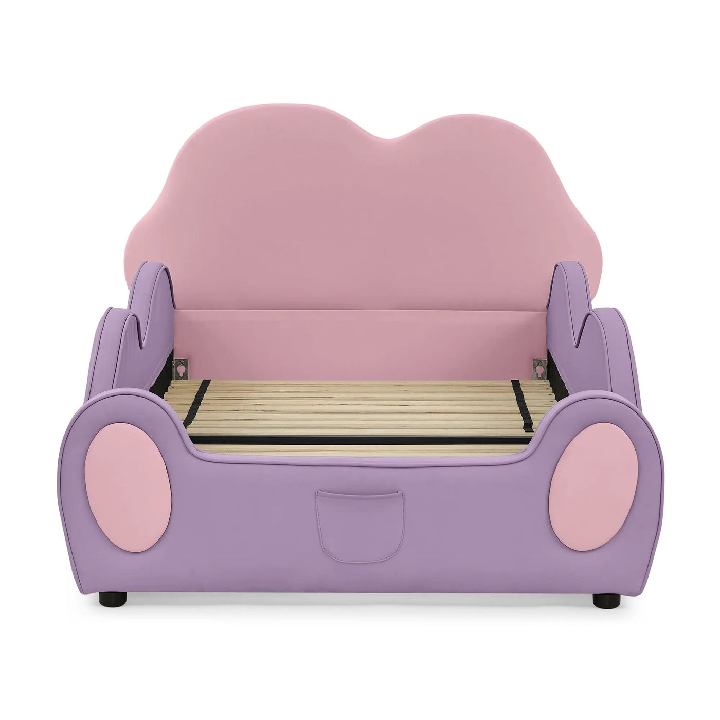 Cute Cloud Shape Bed With Guardrails Cartoon Design, Storage Pocket by HouseOfZazla