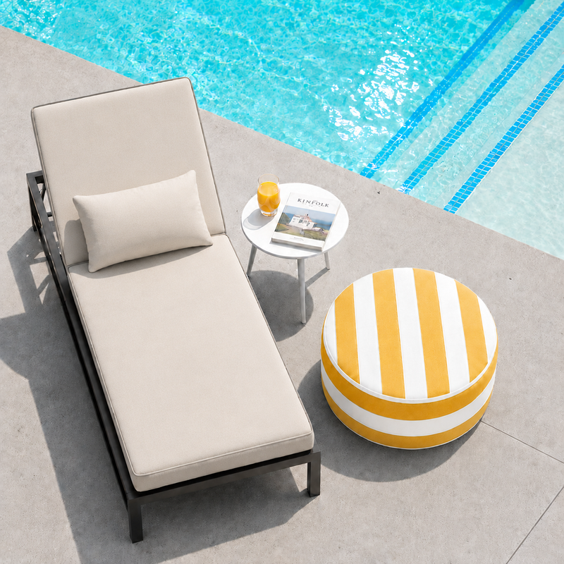 Outdoor Inflatable Ottoman 21"x21"x9" by HouseOfZazla