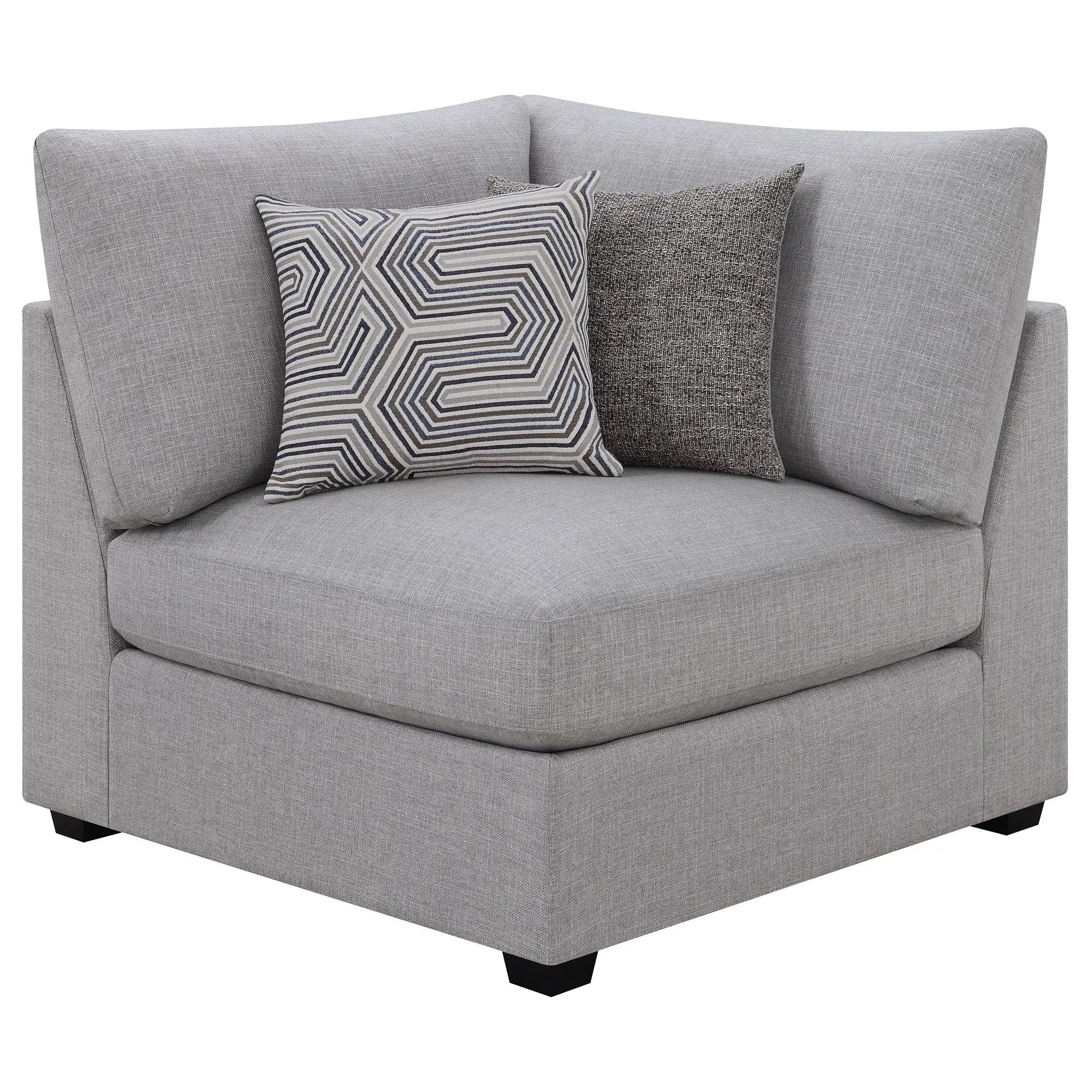 Cambria 4-piece Upholstered Modular Sectional Sofa Grey by Unique Piece Furniture