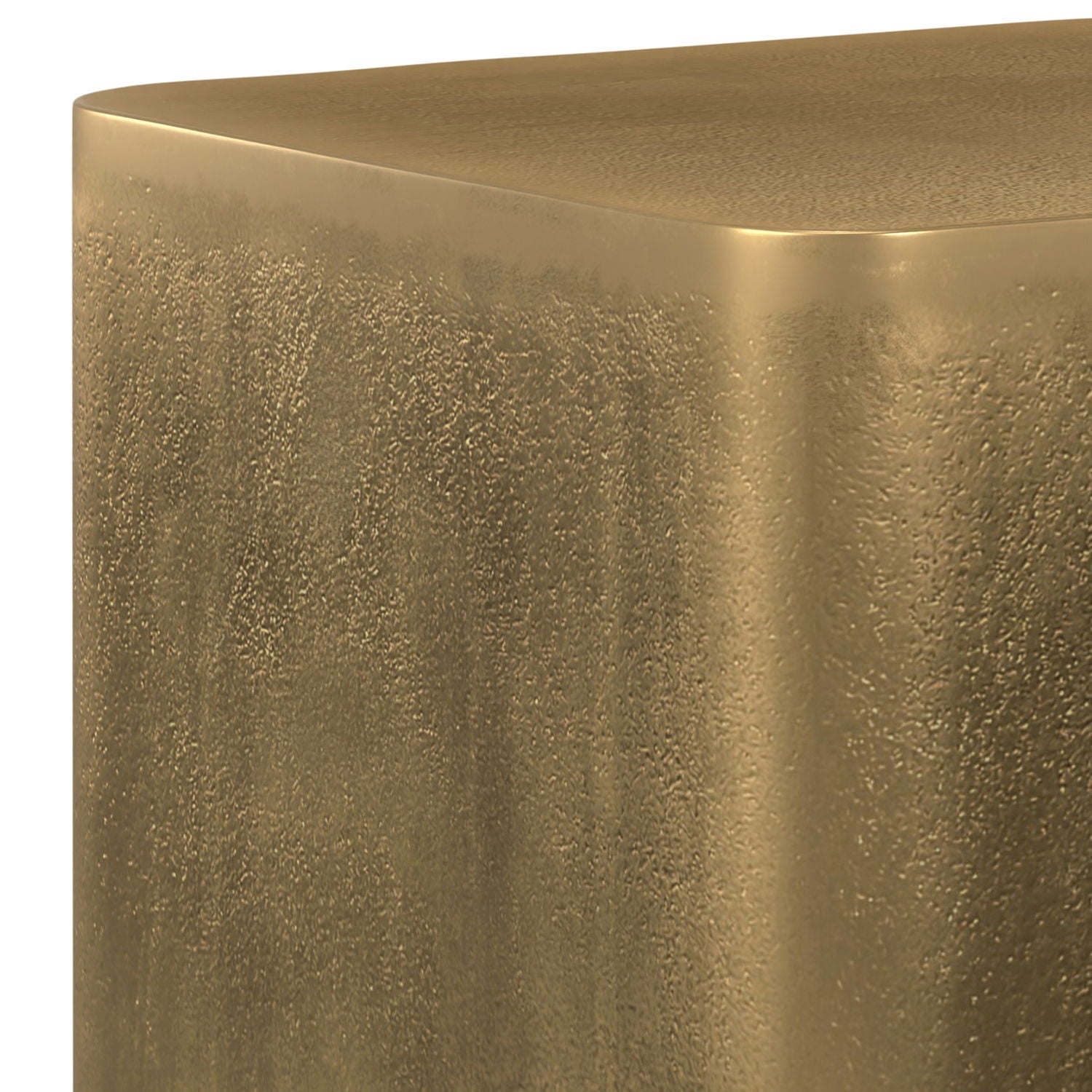 Bassett - Cast Aluminum Side Table - Brown by HouseOfZazla