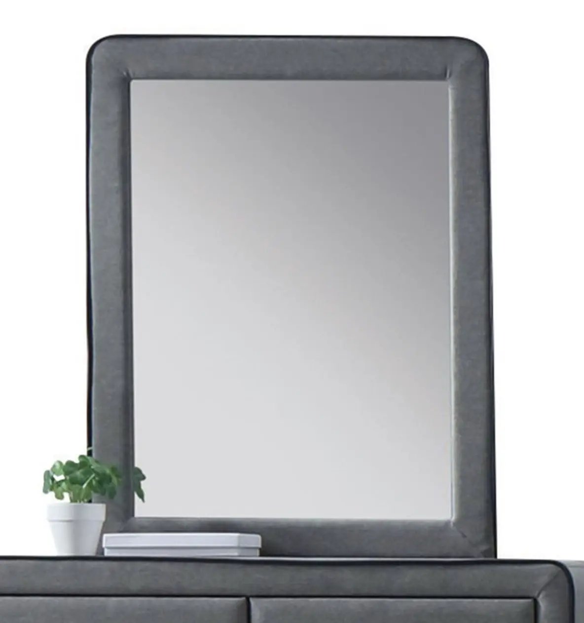 Valda - Mirror - Light Gray by Unique Piece Furniture